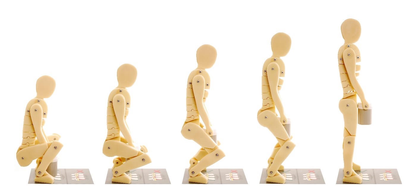 Mannequins representing employees with training certificate in how to operate lifting machinery.