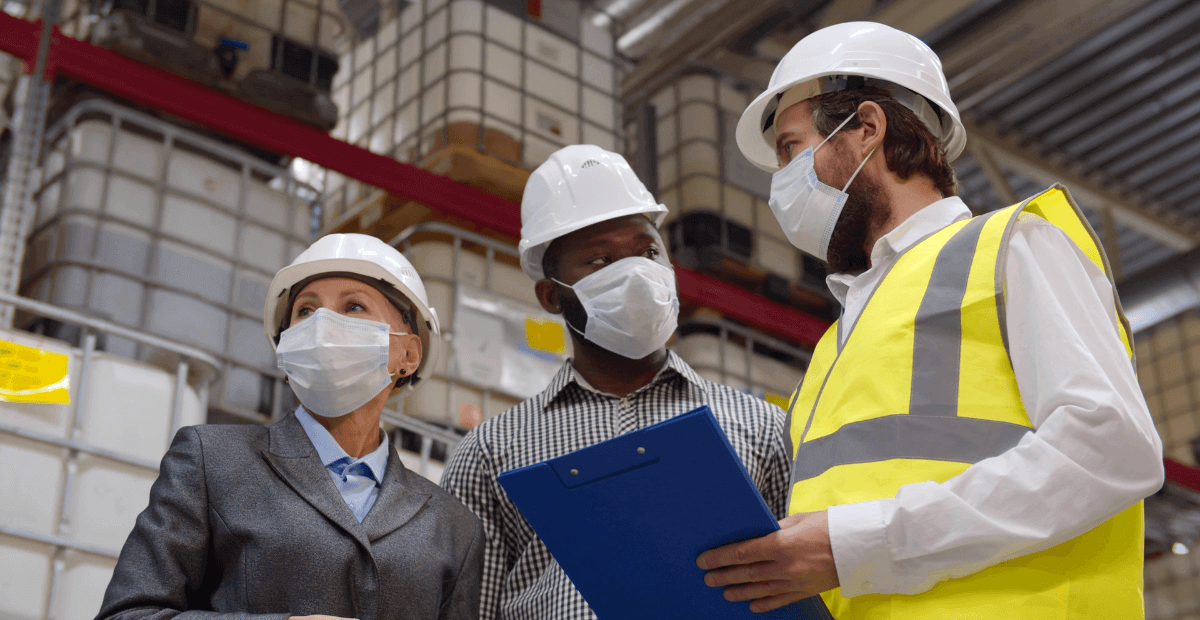 health and safety inspectors running health and safety audit
